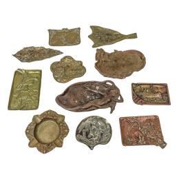 932  -  COLECCIÓN DE 12 CENICEROS Y CENTRITOS  PRIMER TERCIO S. XX
