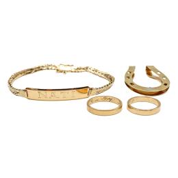 114 - LOTE DE JOYAS DE ORO