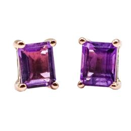 119 - PENDIENTES CON AMATISTA