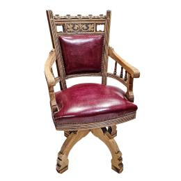 347  -  SILLÓN DE DESPACHO  DE FINALES DE SIGLO XIX