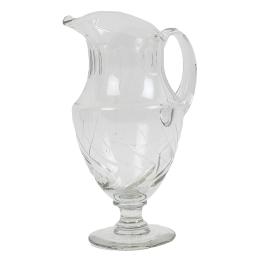 28  -  JARRA PARA AGUA EN CRISTAL MEDIADOS SIGLO XX