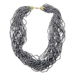 104  -  COLLAR DE TURMALINAS NEGRAS DE MEDIADOS S.XX