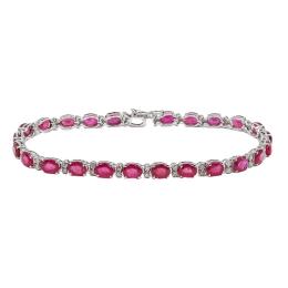 212  -  PULSERA CON RUBÍES Y BRILLANTES