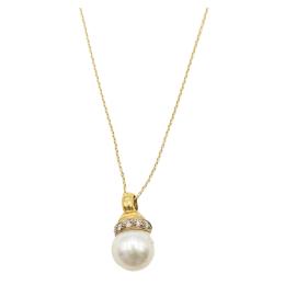 78  -  COLGANTE CON PERLA Y BRILLANTES
