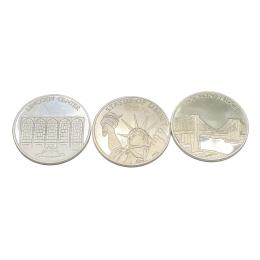 570 - TRES MEDALLAS DE PLATA DE NEW YORK 