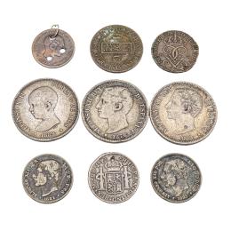 550 - COLECCIÓN DE MONEDAS DEL S.XIX