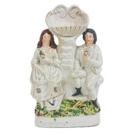 655  -  FIGURA DE PORCELANA STAFFORD DEL PRIMER CUARTO S. XX