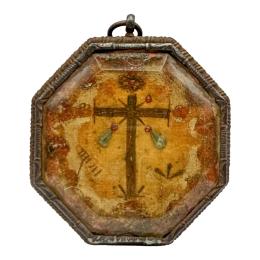 38 - RELICARIO DE HIERRO FORJADO DEL SIGLO XVIII