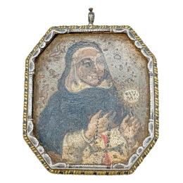 51 - RELICARIO DE PLATA DEL SIGLO XVIII