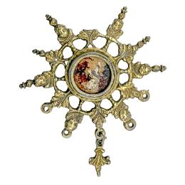 45 - RELICARIO DE PLATA DEL SIGLO XVII