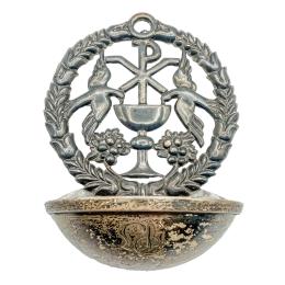 171 - BENDITERA DE PLATA DE MEDIADOS DE SIGLO XX