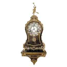 1021  -  GRAN RELOJ CARTEL ESTILO LOUIS XV, DEL S. XIX