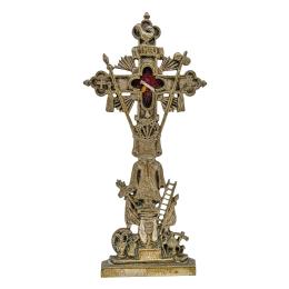 31 - CRUZ  RELICARIO DE LA VERA CRUZ DEL SIGLO XIX