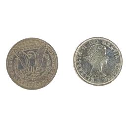 555 - DOS MONEDAS DE PLATA