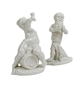 460 - DOS PEQUEÑAS FIGURAS EN PORCELANA ÚLTIMO CUARTO DEL S.XX
