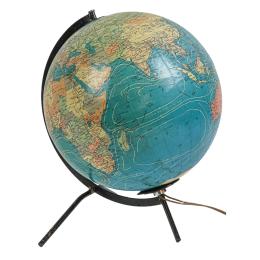 937  -  GLOBO TERRAQUEO FRANCÉS DE MEDIADOS DEL S.XX