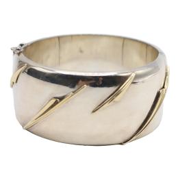 284 - PULSERA ESCLAVA DE PLATA Y ORO