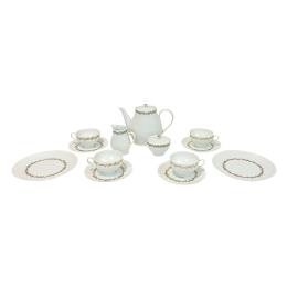 672  -  JUEGO DE TÉ Y PLATOS AÑOS 70