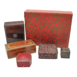 223 - LOTE DE ESTUCHES DE JOYERÍA