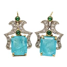 240 - PENDIENTES CON DIAMANTES