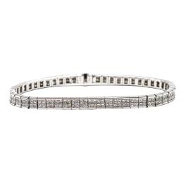 354 - PULSERA RIVIERE CON DIAMANTES TALLA PRINCESA