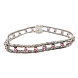272 - PULSERA CON RUBÍES DE LOS AÑOS 70