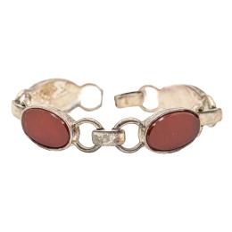 291 - PULSERA PLATA AGATA CORNALINA