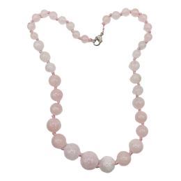 181 - COLLAR GARGANTILLA DE CUARZO ROSA