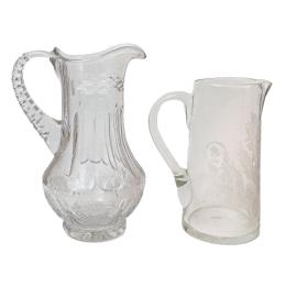 68 - PAREJA DE JARRAS PARA AGUA DE LA PRIMERA MITAD DEL S.XX