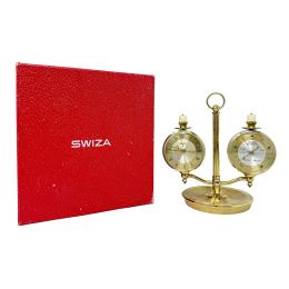 1020  -  PEQUEÑO RELOJ-BARÓMETRO SWIZA 