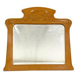 472 - ESPEJO DE PARED MODERNISTA CIRCA 1900