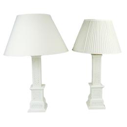 531 - PAREJA DE LÁMPARAS DE SOBRE MESA ÚLTIMO TERCIO SIGLO XX 