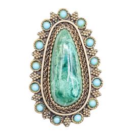 122 - BROCHE COLGANTE CON PIEDRA DE EILAT