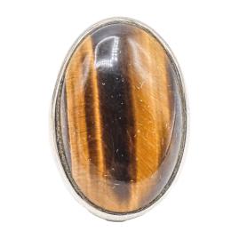 98 - ANILLO DE PLATA CON OJO DE TIGRE