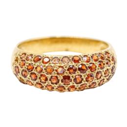 86 - ANILLO BOMBÉ CON GRANATES