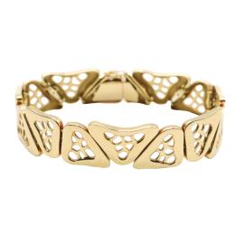 290 - PULSERA ORO ESTILO MODERNISTA 