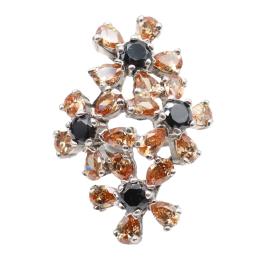 102 - ANILLO FLORAL CON CIRCONITAS