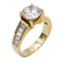 108 - ANILLO SOLITARIO CON CIRCONITAS