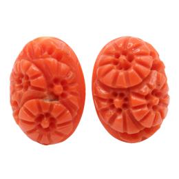 255 - PENDIENTES ITALIANOS DE CORAL
