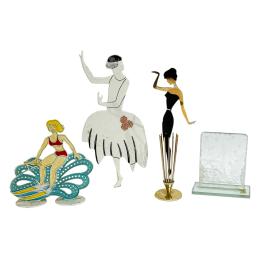 25 - LOTE DE FIGURAS DECORATIVAS ART DECÓ 