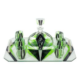24 - JUEGO LICORERO ART DECO, AÑOS 30 