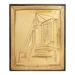 31 - PLACA DE LA EXPOSICIÓN UNIVERSAL DE CHICAGO EN 1933