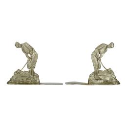 28 - PAREJA APOYALIBROS SEAGULL PEWTER  