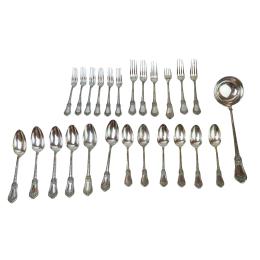 975  -  MEDIA CUBERTERIA DE PLATA DE LA PRIMERA MITAS DE SIGLO XX