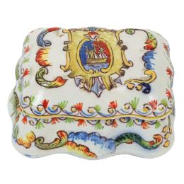 678  -  PEQUEÑA CAJITA EN PORCELANA DE MEDIADOS S. XX