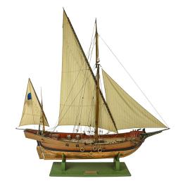 1176  -  MAQUETA DE JABEQUE DE MEDIADOS DEL  S.XX