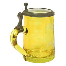 51 - JARRA DE CERVEZA EN CRISTAL DE MEDIADOS DEL S.XX