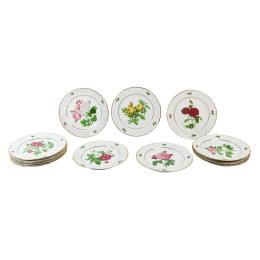638  -  CONJUNTO DE 12 PLATOS DE COLECCION EN PORCELANA ROYAL KENT 