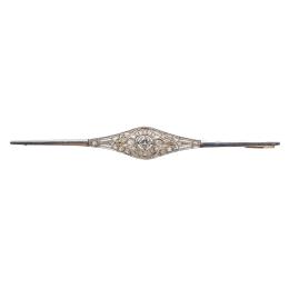 69 - BROCHE ALFILER CON DIAMANTES AÑOS 30