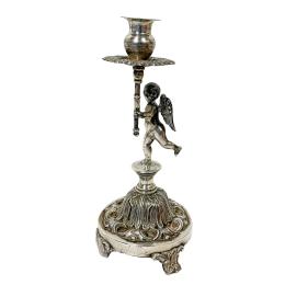 888  -  CANDELERO EN PLATA DE PRINCIPIOS DEL SIGLO XX